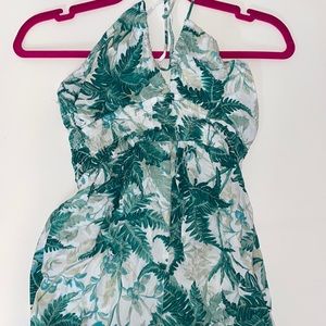 Tropical Print Romper